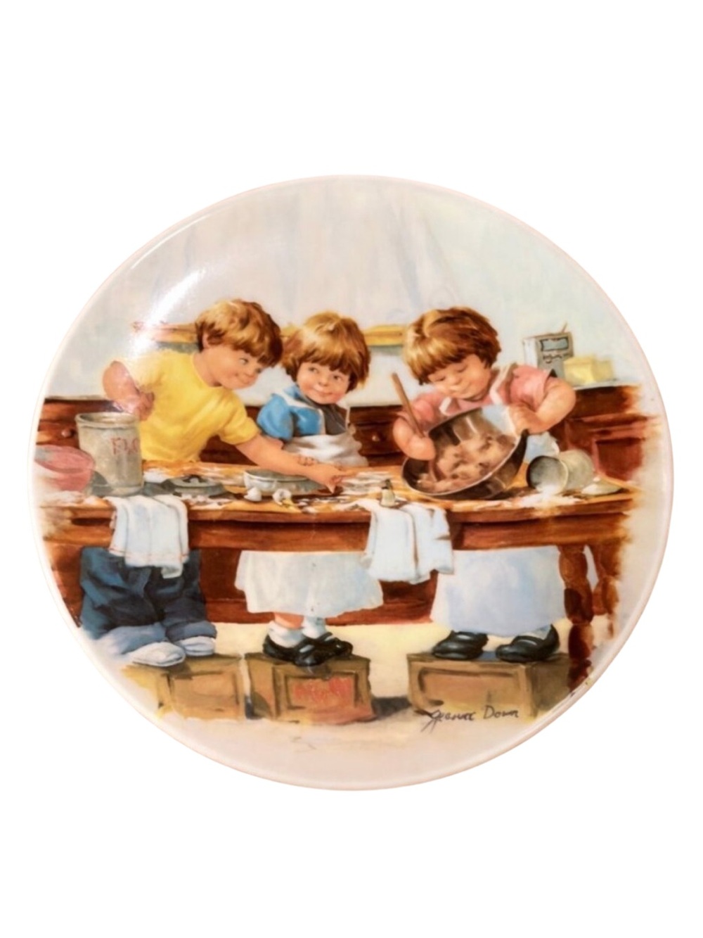 Knowles “The Taste Test” Collector Plate by Jeanne Down – Friends I Remember Set